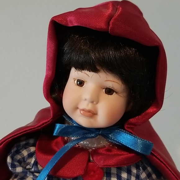Seymour Mann Red Riding Hood Porcelain Doll. 11" - Picture 2 of 9